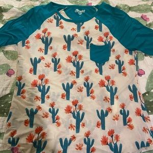 Cactus Baseball style tee